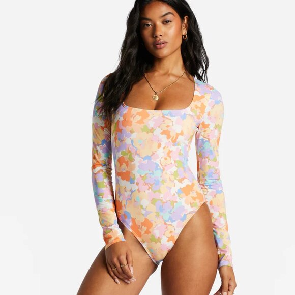 Billabong Other - NWT Billabong Paradise Cove Long Sleeve One-Piece Swimsuit Sz XL